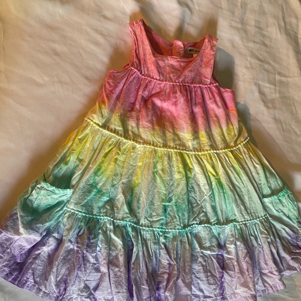 3T Rainbow Tie Dye dress